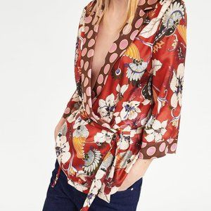 Zara Wrap Blouse